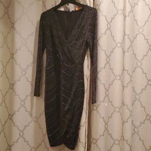 black sparkle Catherine malandrino dress